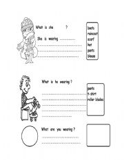 English worksheet: clothes