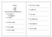 English worksheet: rewrite the sentence using the opposite word