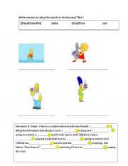 English worksheet: Like- likes (+& -)