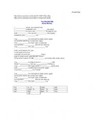 English Worksheet: Simple past song practice