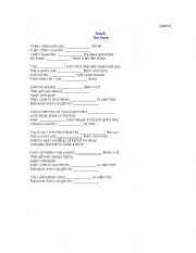 English Worksheet: Song - used to