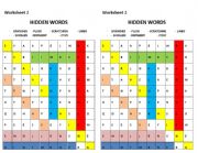 English Worksheet: Hidden Words: Vegetables
