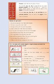 English Worksheet: Subject and Object Pronouns