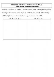 English Worksheet: Present Perfect of Simple Past (signal words, since or for, irregular verbs)