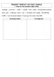 Present Perfect of Simple Past (signal words, since or for, irregular verbs)