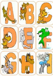 English Worksheet: Alphabet Flash-cards