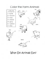 English worksheet: Animals for kids