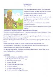 English Worksheet: The Happy Prince