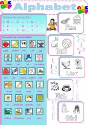 English Worksheet: Alphabet  worksheet