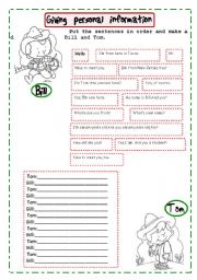 English Worksheet: meeting new people