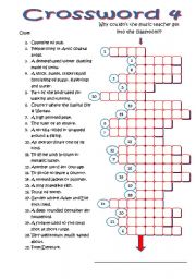 English Worksheet: Crossword 4