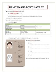 English Worksheet: Have TO
