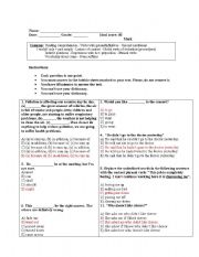 English worksheet: worksheet on english in mind 3b