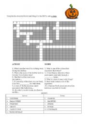 Halloween Crossword