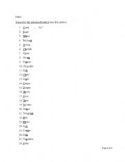 English worksheet: Phonetics worksheet - Consonant