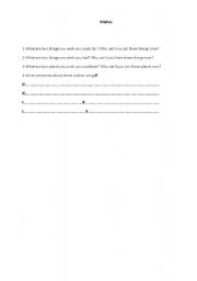 English Worksheet: Wishes    Intermediate and above