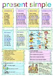 English Worksheet: present simple