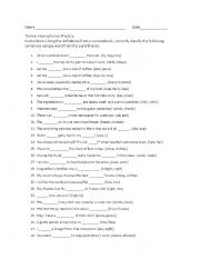 English Worksheet: Homophones Practice Exercises