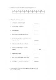 English Worksheet: Science Museum Worksheet part 2