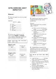 English Worksheet: Simple Past Exercise