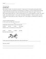 English Worksheet: English (nouns,cause and effect) Math (Problem solving, Addition)
