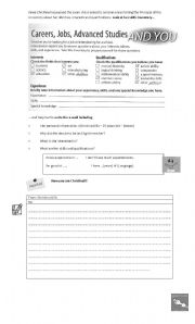 English Worksheet: Writing: Application for a job