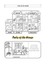 English Worksheet:  MyHouse