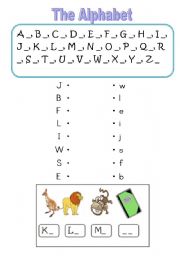 English worksheet: The Alphabet 