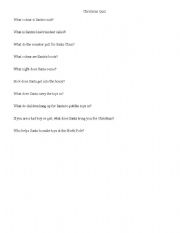 English Worksheet: Christmas Quiz