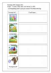 English Worksheet: Three Little Pigs