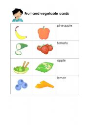 English Worksheet: Food flashcard