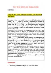English Worksheet: Simple past Regular and Irregular verbs