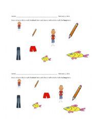 English Worksheet: short and long