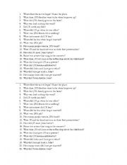 English Worksheet: Walk the Line 21 questions