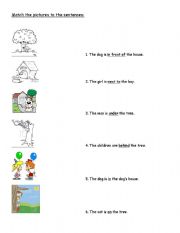 English worksheet: Prepositions