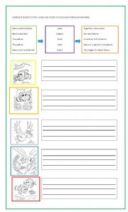 English Worksheet: Nemos composition