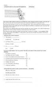 English Worksheet: revision of Verbal tenses