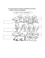 English worksheet: Animals!