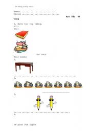 English Worksheet: school