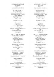 English Worksheet: fill in the gaps