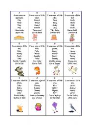 English Worksheet: An alphabet poem