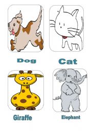 English worksheet: animals