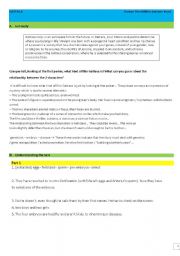 English Worksheet: GATTACA reading skills answer keys only