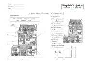 English Worksheet: Rooms in a house