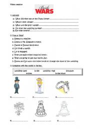 English Worksheet: BRIDE WARS