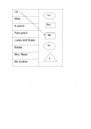 English Worksheet: Pronouns