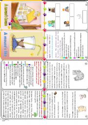 English Worksheet: An approach to the Simple past of regular verbs with Nibble the mouse . minibook. 