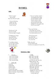 English Worksheet: Poems