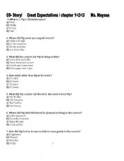 English worksheet: Story - Great Expectations