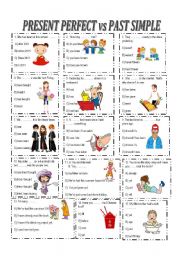 English Worksheet: PRESENT PERFECT vsPAST SIMPLE